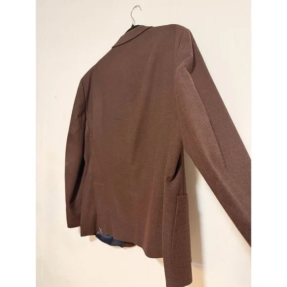 Tommy Hilfiger Men's Brown Modern Suit Jacket Size 48R - Two-Button Jacket Suit - Picture 10 of 15